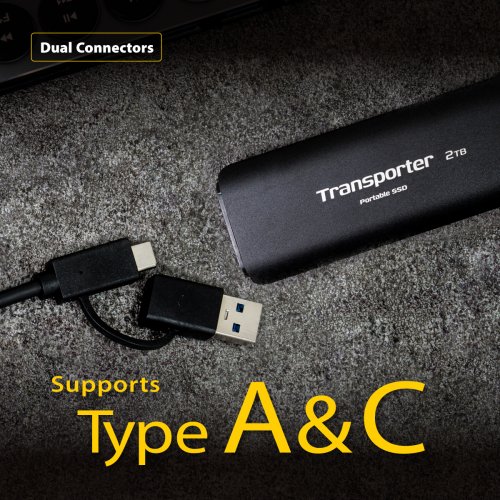 Купить SSD-диск Patriot Transporter 2TB USB Type-C (PTP2TBPEC) с проверкой совместимости: обзор, характеристики, цена в Киеве, Днепре, Одессе, Харькове, Украине | интернет-магазин TELEMART.UA фото