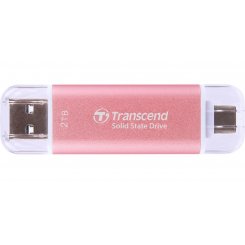 SSD-диск Transcend ESD310 3D NAND 2TB USB + USB Type-C (TS2TESD310P) Pink