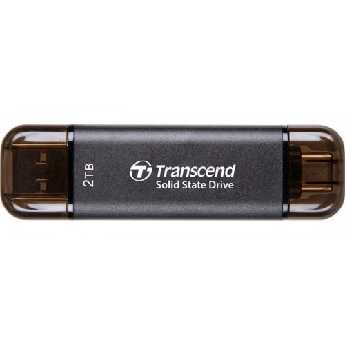 SSD-диск Transcend ESD310 3D NAND 2TB USB + USB Type-C (TS2TESD310C) Black купити з перевіркою сумісності: огляд, характеристики, ціна у Києві, Львові, Вінниці, Хмельницькому, Івано-Франківську, Україні | інтернет-магазин TELEMART.UA фото