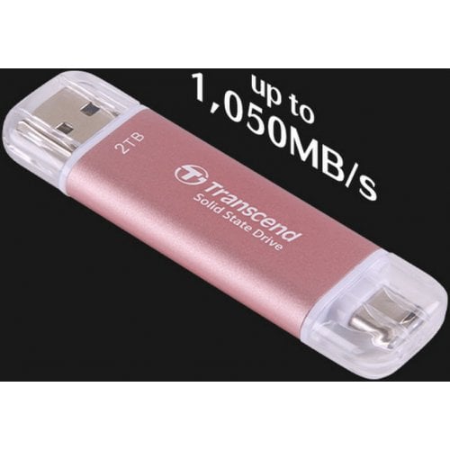 SSD-диск Transcend ESD310 3D NAND 2TB USB + USB Type-C (TS2TESD310C) Black купити з перевіркою сумісності: огляд, характеристики, ціна у Києві, Львові, Вінниці, Хмельницькому, Івано-Франківську, Україні | інтернет-магазин TELEMART.UA фото