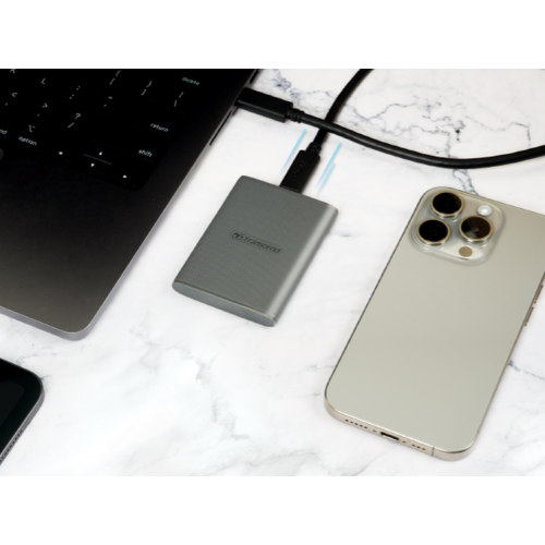 SSD-диск Transcend ESD360C 3D NAND 4TB USB (TS4TESD360C) Gray купити з перевіркою сумісності: огляд, характеристики, ціна у Києві, Львові, Вінниці, Хмельницькому, Івано-Франківську, Україні | інтернет-магазин TELEMART.UA фото