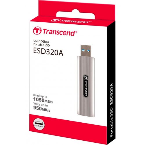 SSD-диск Transcend ESD320A 2TB USB (TS2TESD320A) Gray купити з перевіркою сумісності: огляд, характеристики, ціна у Києві, Львові, Вінниці, Хмельницькому, Івано-Франківську, Україні | інтернет-магазин TELEMART.UA фото