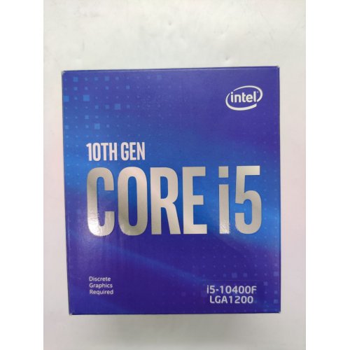Купить Процессор Intel Core i5-10400F 2.9(4.3)GHz s1200 Box (BX8070110400F) (Восстановлено продавцом, 762356) с проверкой совместимости: обзор, характеристики, цена в Киеве, Днепре, Одессе, Харькове, Украине | интернет-магазин TELEMART.UA фото