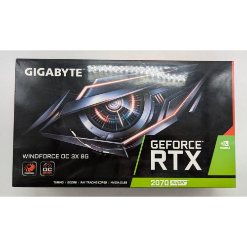 Відеокарта Gigabyte GeForce RTX 2070 SUPER WindForce OC 3X 8192MB (GV-N207SWF3OC-8GD) (Відновлено продавцем, 762357) купити з перевіркою сумісності: огляд, характеристики, ціна у Києві, Львові, Вінниці, Хмельницькому, Івано-Франківську, Україні | інтернет-магазин TELEMART.UA фото