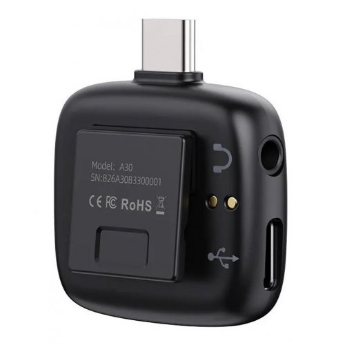 Купити Мікрофон Ulanzi A30 Wireless Lavalier (A014GBB1 A30) Black - ціна в Києві, Львові, Вінниці, Хмельницькому, Франківську, Україні | інтернет-магазин TELEMART.UA фото