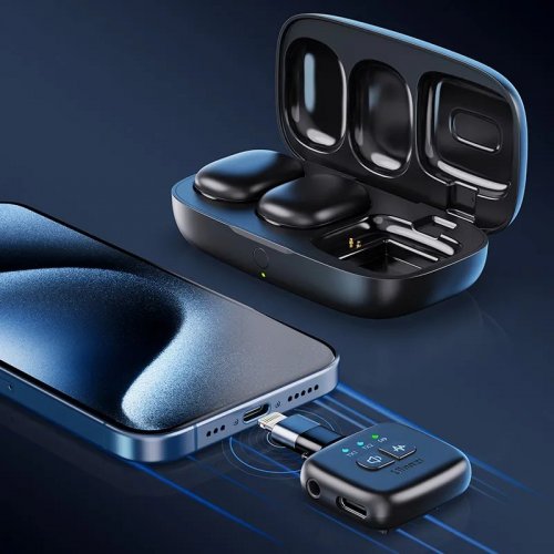 Купити Мікрофон Ulanzi A30 Wireless Lavalier (A014GBB1 A30) Black - ціна в Києві, Львові, Вінниці, Хмельницькому, Франківську, Україні | інтернет-магазин TELEMART.UA фото