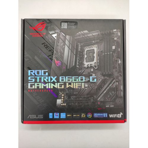 Купить Материнская плата Asus ROG STRIX B660-G GAMING (WI-FI) (s1700, Intel B660) (Восстановлено продавцом, 762368) с проверкой совместимости: обзор, характеристики, цена в Киеве, Днепре, Одессе, Харькове, Украине | интернет-магазин TELEMART.UA фото