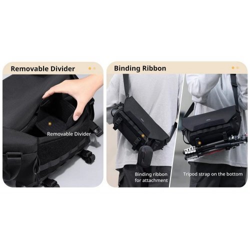 Купить Сумка-слинг для камеры Ulanzi BC08 Camera Sling Bag (B010 BC08) Black - цена в Харькове, Киеве, Днепре, Одессе
в интернет-магазине Telemart фото