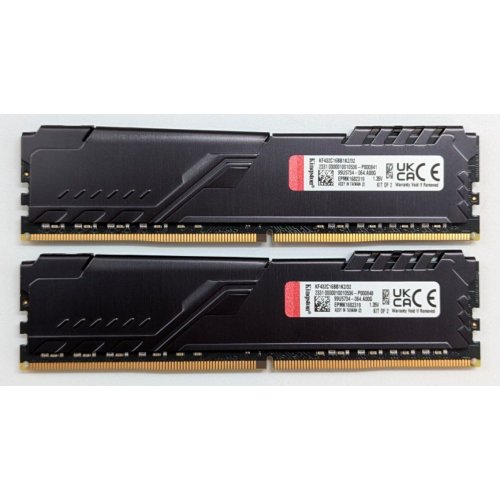 Озп Kingston DDR4 32GB (2x16GB) 3200Mhz FURY Beast Black (KF432C16BB1K2/32) (Відновлено продавцем, 762384) купити з перевіркою сумісності: огляд, характеристики, ціна у Києві, Львові, Вінниці, Хмельницькому, Івано-Франківську, Україні | інтернет-магазин TELEMART.UA фото