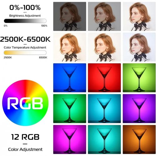 Купить Видеосвет Ulanzi VL66 RGB Led Light (L088 VL66 RGB) Black - цена в Харькове, Киеве, Днепре, Одессе
в интернет-магазине Telemart фото