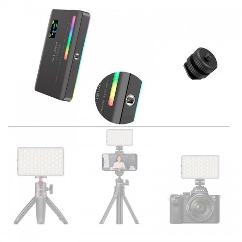 Відеосвітло Ulanzi VIJIM VL120 RGB Light (2346 VL120RGB) Black купити в Україні | Telemart фото