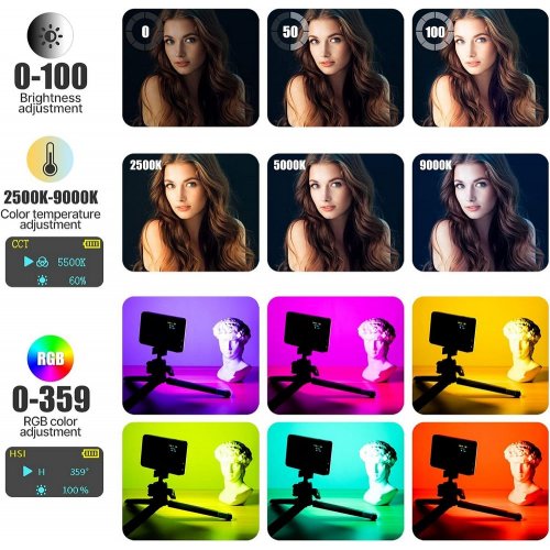 Купить Видеосвет Ulanzi VIJIM VL120 RGB Light (2346 VL120RGB) Black - цена в Харькове, Киеве, Днепре, Одессе
в интернет-магазине Telemart фото