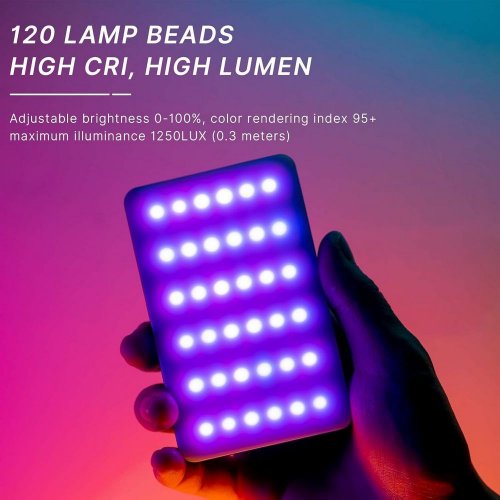 Купить Видеосвет Ulanzi VIJIM VL120 RGB Light (2346 VL120RGB) Black - цена в Харькове, Киеве, Днепре, Одессе
в интернет-магазине Telemart фото