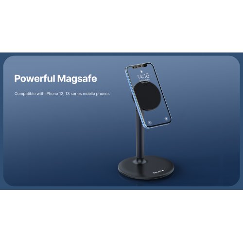 Держатель для смартфона Ulanzi VIJIM HP002 Magnetic Desk iPhone Stand (2908 HP002) Black купить в Украине: Киев, Днепр, Харьков, Одесса  | Низкая цена, отзывы, характеристики от TELEMART фото