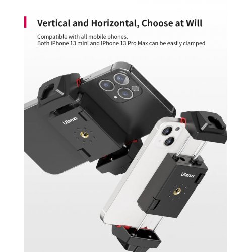 Купить Держатель для телефона и планшета Ulanzi Universal Tripod Mount For Phone and Tablet (2809 ST-29) Black - цена в Харькове, Киеве, Днепре, Одессе
в интернет-магазине Telemart фото
