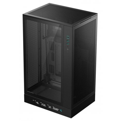 Корпус Deepcool CH270 DIGITAL Tempered Glass без БЖ (R-CH270-BKNDM0-G-1) Black купити з перевіркою сумісності: огляд, характеристики, ціна у Києві, Львові, Вінниці, Хмельницькому, Івано-Франківську, Україні | інтернет-магазин TELEMART.UA фото