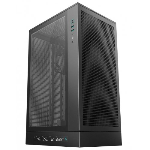 Корпус Deepcool CH270 DIGITAL Tempered Glass без БЖ (R-CH270-BKNDM0-G-1) Black купити з перевіркою сумісності: огляд, характеристики, ціна у Києві, Львові, Вінниці, Хмельницькому, Івано-Франківську, Україні | інтернет-магазин TELEMART.UA фото
