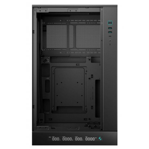Корпус Deepcool CH270 DIGITAL Tempered Glass без БЖ (R-CH270-BKNDM0-G-1) Black купити з перевіркою сумісності: огляд, характеристики, ціна у Києві, Львові, Вінниці, Хмельницькому, Івано-Франківську, Україні | інтернет-магазин TELEMART.UA фото