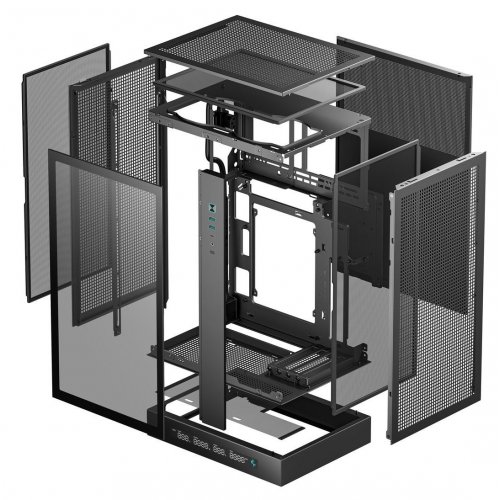 Корпус Deepcool CH270 DIGITAL Tempered Glass без БЖ (R-CH270-BKNDM0-G-1) Black купити з перевіркою сумісності: огляд, характеристики, ціна у Києві, Львові, Вінниці, Хмельницькому, Івано-Франківську, Україні | інтернет-магазин TELEMART.UA фото