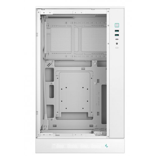Купить Корпус Deepcool CH270 DIGITAL Tempered Glass без БП (R-CH270-WHNDM0-G-1) White с проверкой совместимости: обзор, характеристики, цена в Киеве, Днепре, Одессе, Харькове, Украине | интернет-магазин TELEMART.UA фото