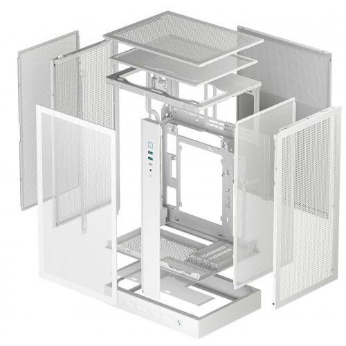 Купить Корпус Deepcool CH270 DIGITAL Tempered Glass без БП (R-CH270-WHNDM0-G-1) White с проверкой совместимости: обзор, характеристики, цена в Киеве, Днепре, Одессе, Харькове, Украине | интернет-магазин TELEMART.UA фото