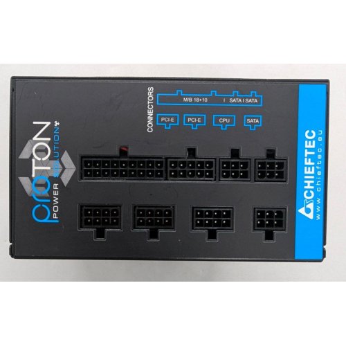 Блок живлення CHIEFTEC Proton 650W (BDF-650C) (Відновлено продавцем, 762594) купити з перевіркою сумісності: огляд, характеристики, ціна у Києві, Львові, Вінниці, Хмельницькому, Івано-Франківську, Україні | інтернет-магазин TELEMART.UA фото
