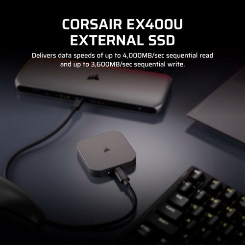 Купить SSD-диск Corsair EX400U 1TB USB (CSSD-EX400U1TB) с проверкой совместимости: обзор, характеристики, цена в Киеве, Днепре, Одессе, Харькове, Украине | интернет-магазин TELEMART.UA фото