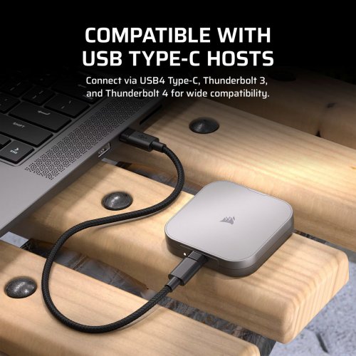 Купить SSD-диск Corsair EX400U 1TB USB (CSSD-EX400U1TB) с проверкой совместимости: обзор, характеристики, цена в Киеве, Днепре, Одессе, Харькове, Украине | интернет-магазин TELEMART.UA фото