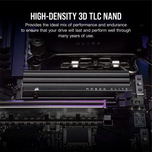 Купить SSD-диск Corsair MP600 ELITE 3D NAND TLC 1TB M.2 (2280 PCI-E) NVMe x4 (CSSD-F1000GBMP600EHS) с проверкой совместимости: обзор, характеристики, цена в Киеве, Днепре, Одессе, Харькове, Украине | интернет-магазин TELEMART.UA фото
