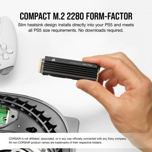 Купить SSD-диск Corsair MP600 PRO LPX 3D NAND TLC 4TB M.2 (2280 PCI-E) NVMe x4 (CSSD-F4000GBMP600PLP) с проверкой совместимости: обзор, характеристики, цена в Киеве, Днепре, Одессе, Харькове, Украине | интернет-магазин TELEMART.UA фото