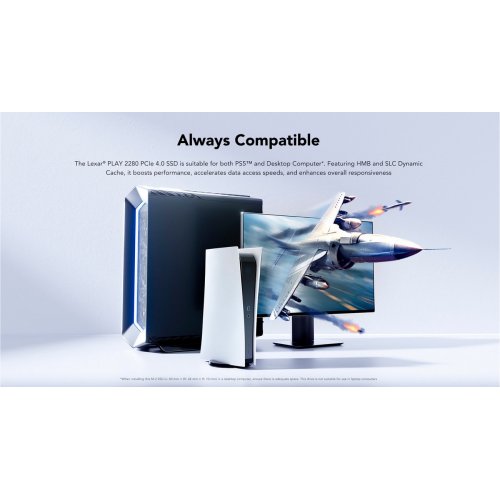 SSD-диск Lexar Play 3D NAND 2TB M.2 (2280 PCI-E) NVMe x4 (LNMPLY8002T-RNNNG) купити з перевіркою сумісності: огляд, характеристики, ціна у Києві, Львові, Вінниці, Хмельницькому, Івано-Франківську, Україні | інтернет-магазин TELEMART.UA фото