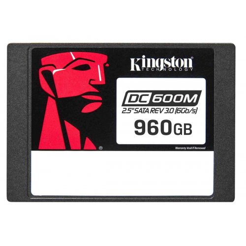 SSD-диск Kingston DC600M 3D NAND TLC 960GB 2.5" (SEDC600M/960G) купити з перевіркою сумісності: огляд, характеристики, ціна у Києві, Львові, Вінниці, Хмельницькому, Івано-Франківську, Україні | інтернет-магазин TELEMART.UA фото