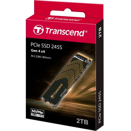 Купить SSD-диск Transcend 245S 3D NAND 2TB M.2 (2280 PCI-E) NVMe x4 (TS2TMTE245S) с проверкой совместимости: обзор, характеристики, цена в Киеве, Днепре, Одессе, Харькове, Украине | интернет-магазин TELEMART.UA фото