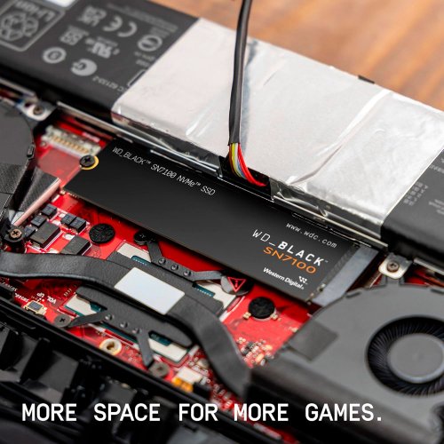 Купить SSD-диск Western Digital Black SN7100 3D NAND TLC 1TB M.2 (2280 PCI-E) NVMe x4 (WDS100T4X0E) с проверкой совместимости: обзор, характеристики, цена в Киеве, Днепре, Одессе, Харькове, Украине | интернет-магазин TELEMART.UA фото