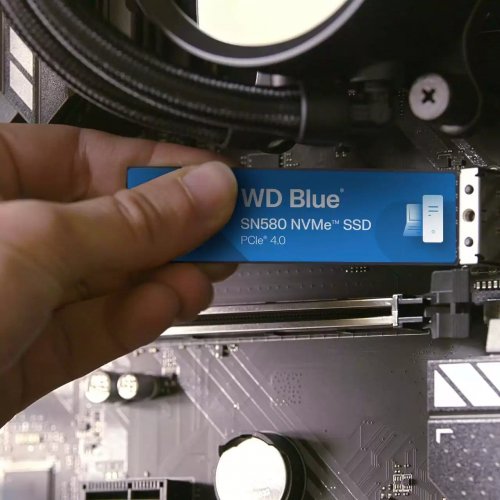 Купить SSD-диск Western Digital Blue SN580 2TB M.2 (2280 PCI-E) NVMe x4 (WDS200T3B0E) с проверкой совместимости: обзор, характеристики, цена в Киеве, Днепре, Одессе, Харькове, Украине | интернет-магазин TELEMART.UA фото