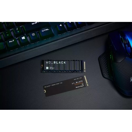 Купить SSD-диск Western Digital Black SN850X 4TB with Heatsink M.2 (2280 PCI-E) NVMe x4 (WDS400T2XHE) с проверкой совместимости: обзор, характеристики, цена в Киеве, Днепре, Одессе, Харькове, Украине | интернет-магазин TELEMART.UA фото