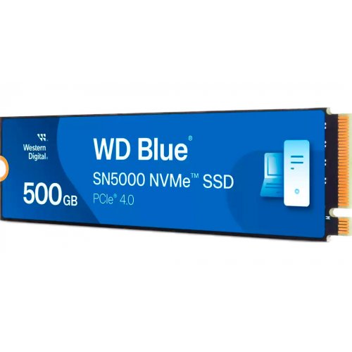 Купить SSD-диск Western Digital Blue SN5000 3D NAND TLC 500GB (2280 PCI-E) NVMe x4 (WDS500G4B0E) с проверкой совместимости: обзор, характеристики, цена в Киеве, Днепре, Одессе, Харькове, Украине | интернет-магазин TELEMART.UA фото