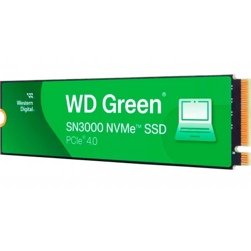 Купить SSD-диск Western Digital Green SN3000 3D NAND QLC 500GB (2280 PCI-E) NVMe x4 (WDS500G4G0E) с проверкой совместимости: обзор, характеристики, цена в Киеве, Днепре, Одессе, Харькове, Украине | интернет-магазин TELEMART.UA фото