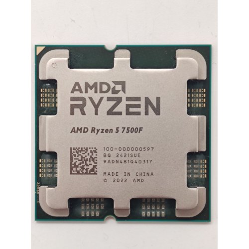 Процесор AMD Ryzen 5 7500F 3.7(5.0)GHz 32MB sAM5 Tray (100-000000597) (Відновлено продавцем, 762663) купити з перевіркою сумісності: огляд, характеристики, ціна у Києві, Львові, Вінниці, Хмельницькому, Івано-Франківську, Україні | інтернет-магазин TELEMART.UA фото