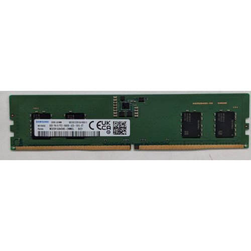 Озп Samsung DDR5 8GB 5600Mhz (M323R1GB4DB0-CWM) OEM (Відновлено продавцем, 762666) купити з перевіркою сумісності: огляд, характеристики, ціна у Києві, Львові, Вінниці, Хмельницькому, Івано-Франківську, Україні | інтернет-магазин TELEMART.UA фото