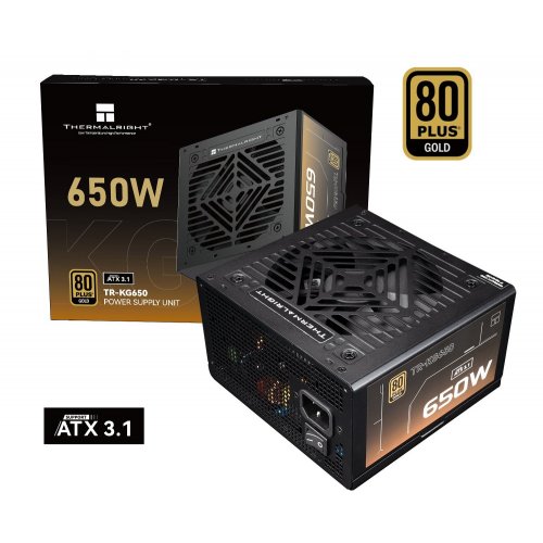 Купить Блок питания Thermalright KG-650 650W (TR-KG650) Black с проверкой совместимости: обзор, характеристики, цена в Киеве, Днепре, Одессе, Харькове, Украине | интернет-магазин TELEMART.UA фото