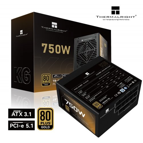Купить Блок питания Thermalright KG-750 750W (TR-KG750) Black с проверкой совместимости: обзор, характеристики, цена в Киеве, Днепре, Одессе, Харькове, Украине | интернет-магазин TELEMART.UA фото
