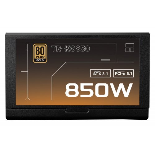 Блок живлення Thermalright KG-850 850W (TR-KG850) Black купити з перевіркою сумісності: огляд, характеристики, ціна у Києві, Львові, Вінниці, Хмельницькому, Івано-Франківську, Україні | інтернет-магазин TELEMART.UA фото