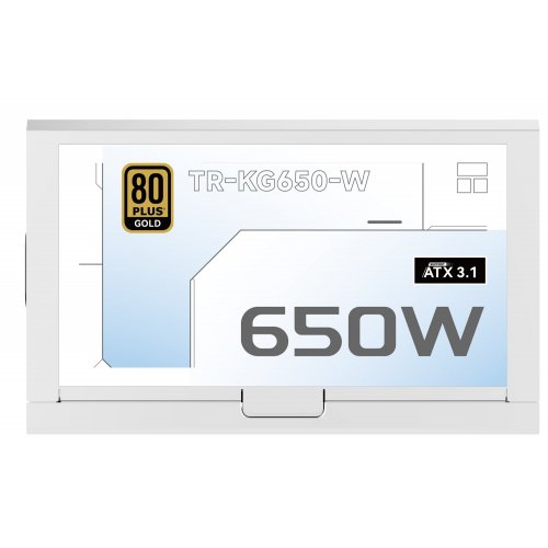 Блок живлення Thermalright KG-650 650W (TR-KG650W) White купити з перевіркою сумісності: огляд, характеристики, ціна у Києві, Львові, Вінниці, Хмельницькому, Івано-Франківську, Україні | інтернет-магазин TELEMART.UA фото