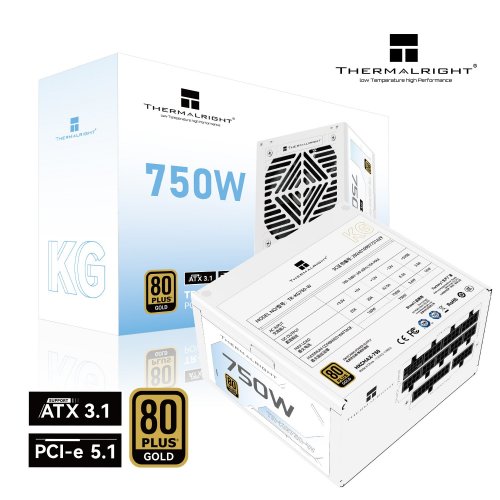 Блок живлення Thermalright KG-750 750W (TR-KG750W) White купити з перевіркою сумісності: огляд, характеристики, ціна у Києві, Львові, Вінниці, Хмельницькому, Івано-Франківську, Україні | інтернет-магазин TELEMART.UA фото
