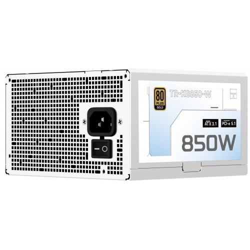 Блок живлення Thermalright KG-850 850W (TR-KG850W) White купити з перевіркою сумісності: огляд, характеристики, ціна у Києві, Львові, Вінниці, Хмельницькому, Івано-Франківську, Україні | інтернет-магазин TELEMART.UA фото