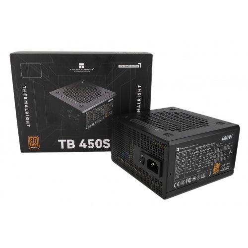 Купить Блок питания Thermalright TB-450S 450W (TR-TB450S) Black с проверкой совместимости: обзор, характеристики, цена в Киеве, Днепре, Одессе, Харькове, Украине | интернет-магазин TELEMART.UA фото