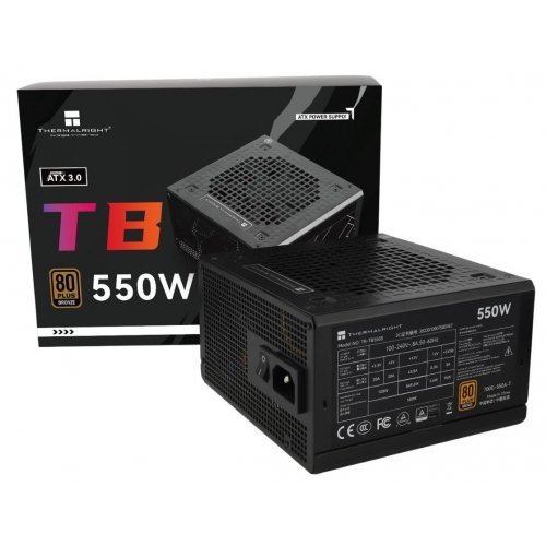 Блок живлення Thermalright TB-550S 550W (TR-TB550S) Black купити з перевіркою сумісності: огляд, характеристики, ціна у Києві, Львові, Вінниці, Хмельницькому, Івано-Франківську, Україні | інтернет-магазин TELEMART.UA фото