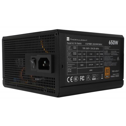 Купить Блок питания Thermalright TB-650S 650W (TR-TB650S) Black с проверкой совместимости: обзор, характеристики, цена в Киеве, Днепре, Одессе, Харькове, Украине | интернет-магазин TELEMART.UA фото