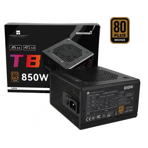 Купить Блок питания Thermalright TB-850S 850W (TR-TB850S) Black с проверкой совместимости: обзор, характеристики, цена в Киеве, Днепре, Одессе, Харькове, Украине | интернет-магазин TELEMART.UA фото